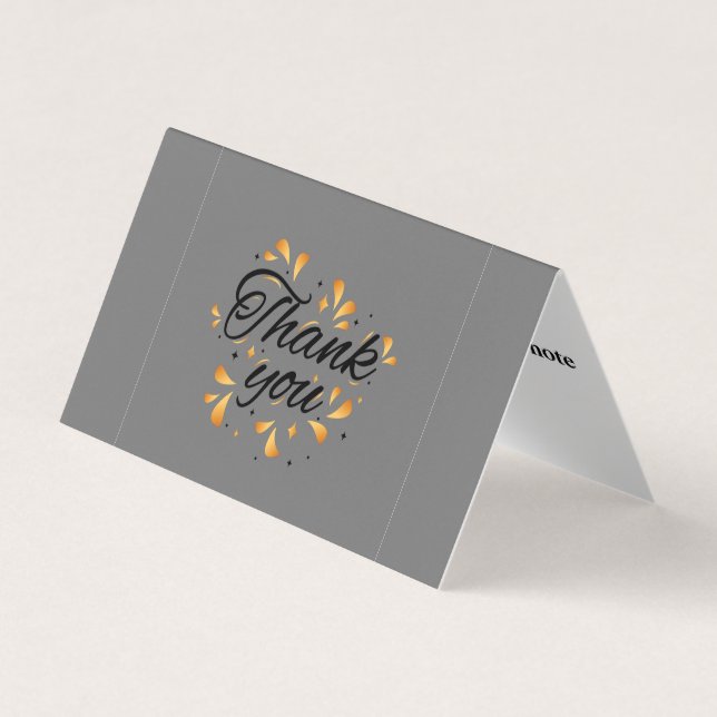 Personalized Custom Simple Thank You Business Card (Front)
