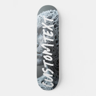 Personalized custom skateboard fractal human 