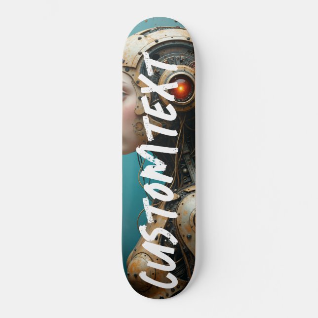 Personalized custom skateboard machine girl (Front)