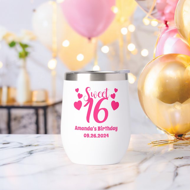 Personalized Custom Sweet 16 Birthday Party Favour (Bachelor Party)