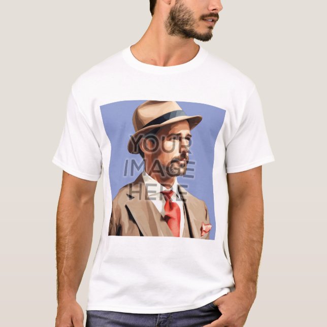 Personalized Custom T-Shirt Square Images V1 (Front)