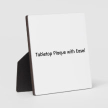 Personalized Custom Tabletop Plaque Easel 5.25 x 5
