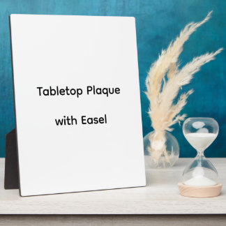 Personalized Custom Tabletop Plaque with Easel