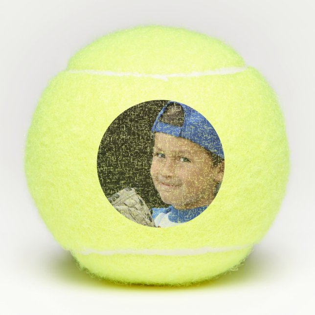 Personalized  Custom Tennis Player Photo Tennis Balls (Front)