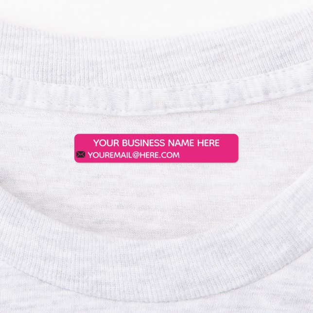 Personalized Custom Text and Colour Business Label (Affixed)