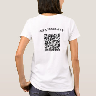 Personalized Custom Text and Colour QR Code T-Shir T-Shirt