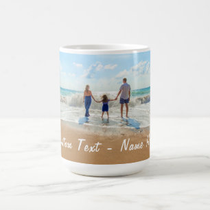 Personalized Custom Text and Your Photo Coffee Mug