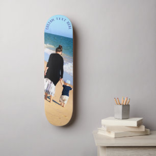 Personalized Custom Text and Your Photo Skateboard