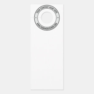 Personalized Custom Text Business Door Hanger