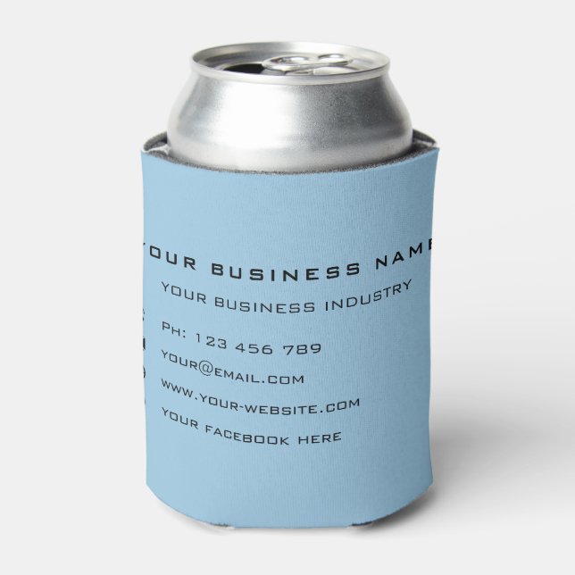 Personalized Custom Text Colour Business Can Coole Cooler (Can Front)