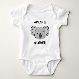 Personalized Custom Text Cute Koala Pun Unique Boy Baby Bodysuit
