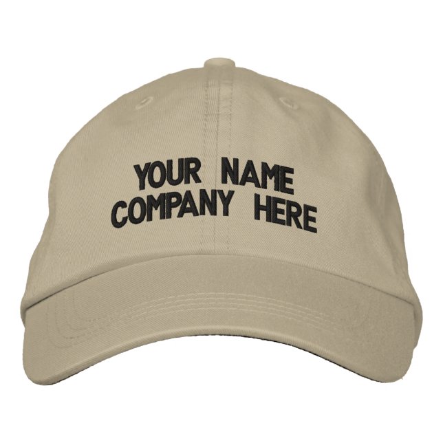 Personalized Custom Text Hat Your Embroidered Cap (Front)