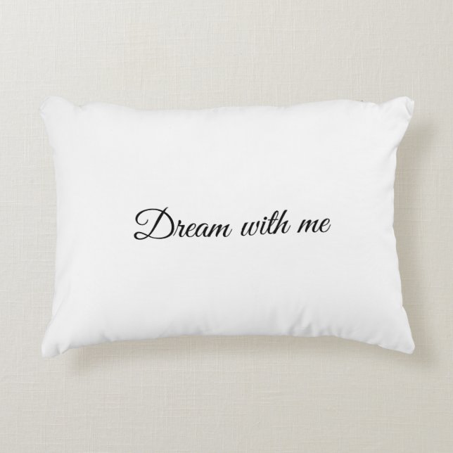 Personalized Custom Text Modern Accent Pillow (Front)