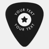 Personalized Custom Text or Name Guitar Pick (Back)