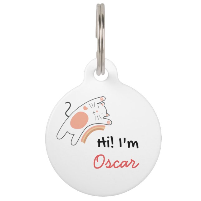 Personalized Custom Text Pet Tag (Back)