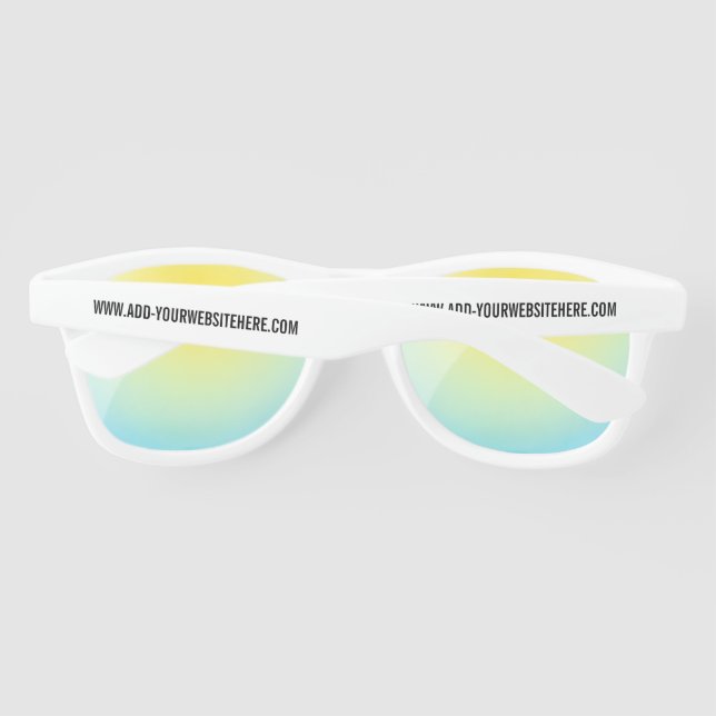 Personalized Custom Text Sunglasses Your Colours (Back)