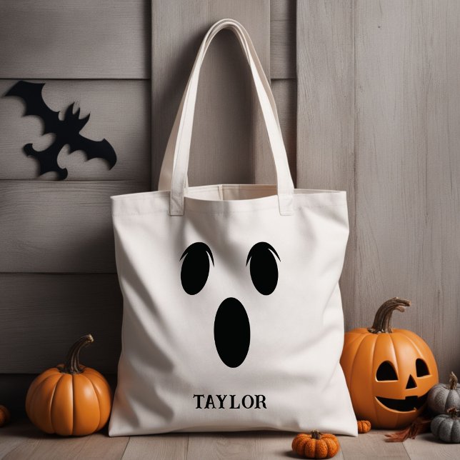 Personalized Custom Trick or Treat Halloween Tote Bag (Creator Uploaded)