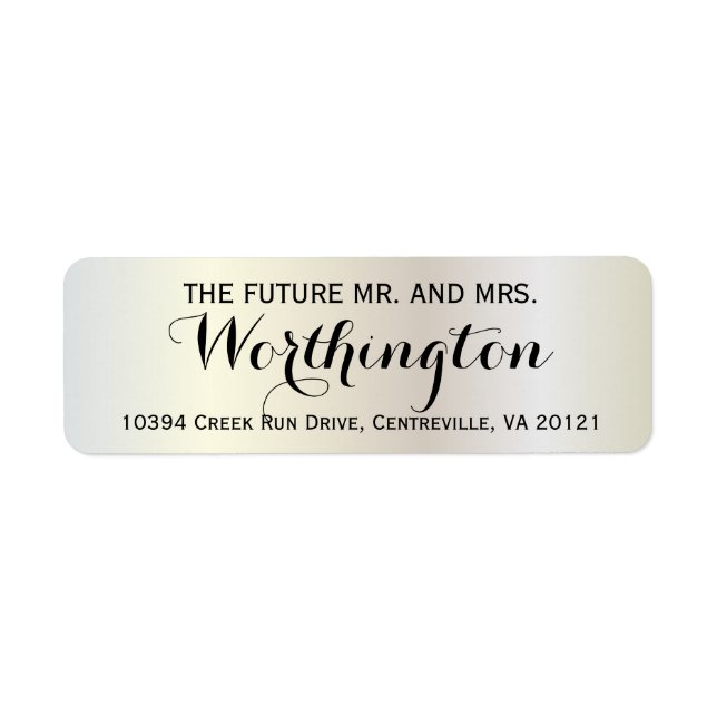 Personalized Custom Wedding Future Mr and Mrs (Front)