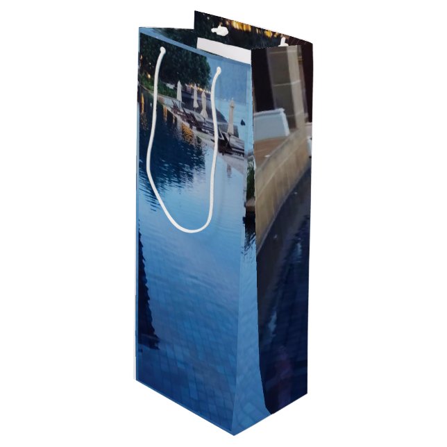 Personalized Custom Wine Gift Bag (Front Angled)
