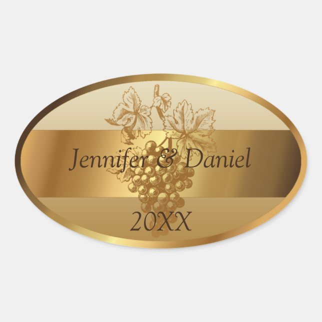 Personalized Custom Wine Labels (Front)