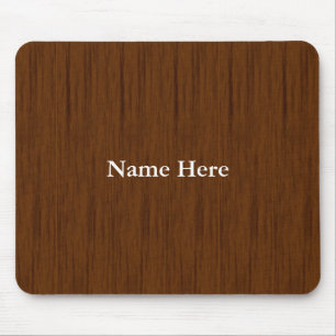 Personalized Custom Wooden Background Mouse Pad