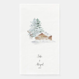 Personalized Custom Woodland Christmas  Napkin