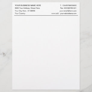 Personalized Custom Your Business Letterhead