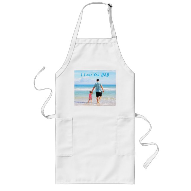 Personalized Custom Your Dad Photo Apron with Text (Front)
