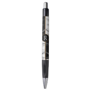 Personalized Custom Your Letter Pen Marble Stone