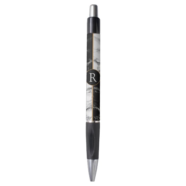 Personalized Custom Your Letter Pen Marble Stone (Front Vertical)