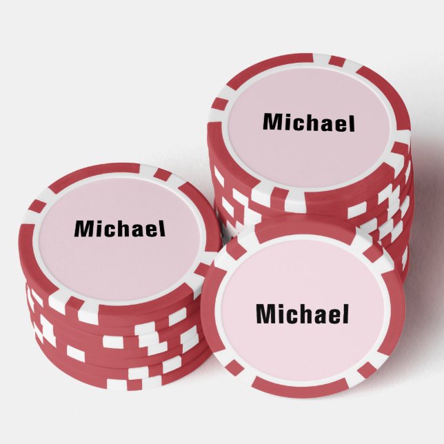 Personalized Custom Your Name Poker Chips (Stack)