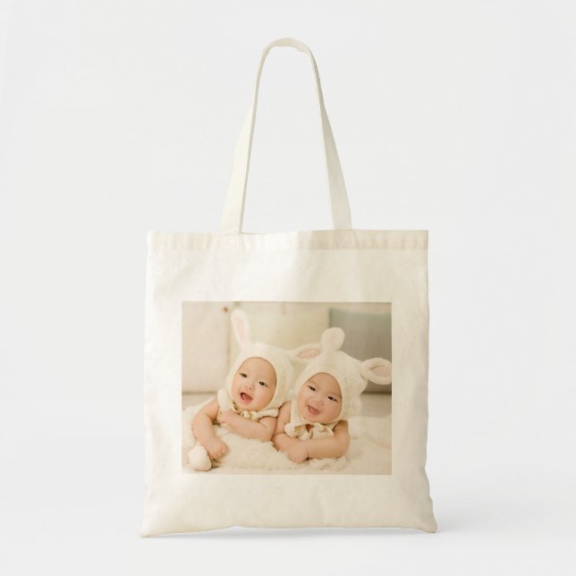 Personalized Custom Your Own Baby Photo Tote Bag (Front)