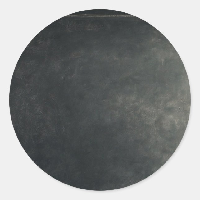 Personalized Custom Your Own Black Chalkboard Classic Round Sticker (Front)