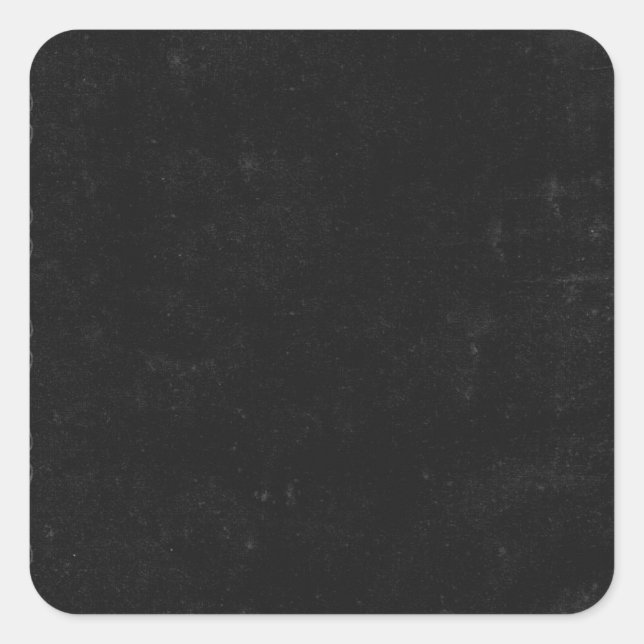 Personalized Custom Your Own Black Chalkboard Square Sticker (Front)