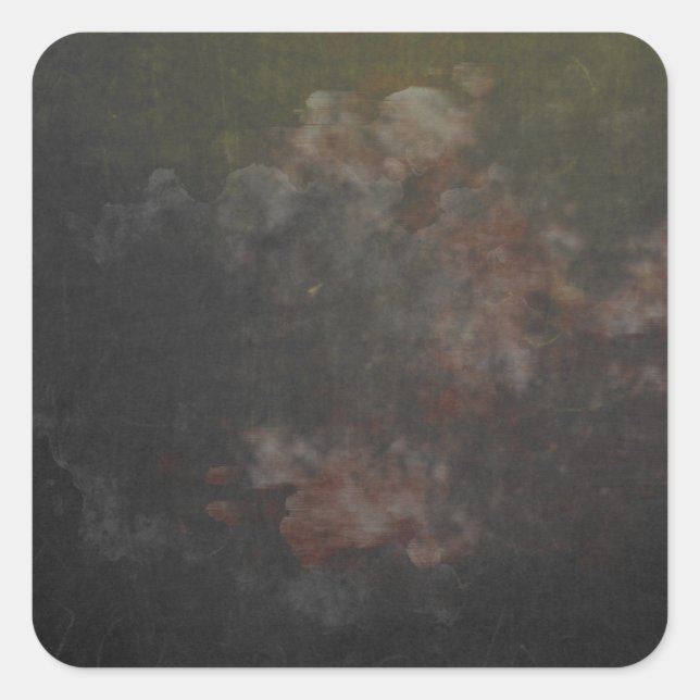 Personalized Custom Your Own Black Chalkboard Square Sticker (Front)