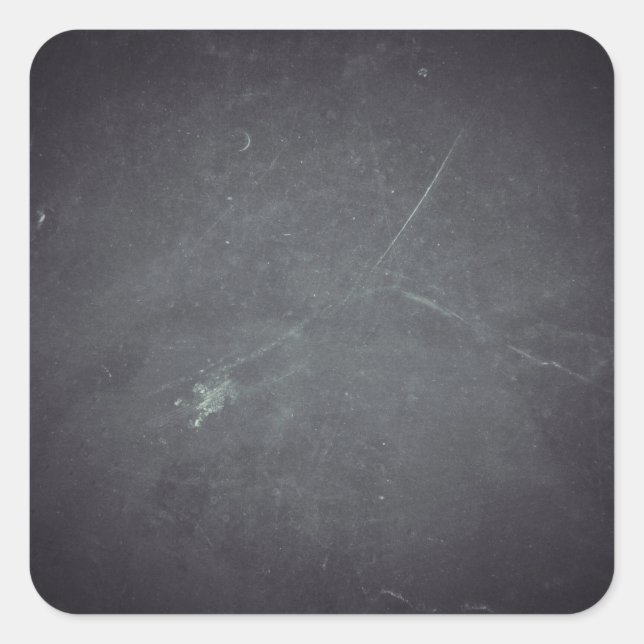Personalized Custom Your Own Black Chalkboard Square Sticker (Front)