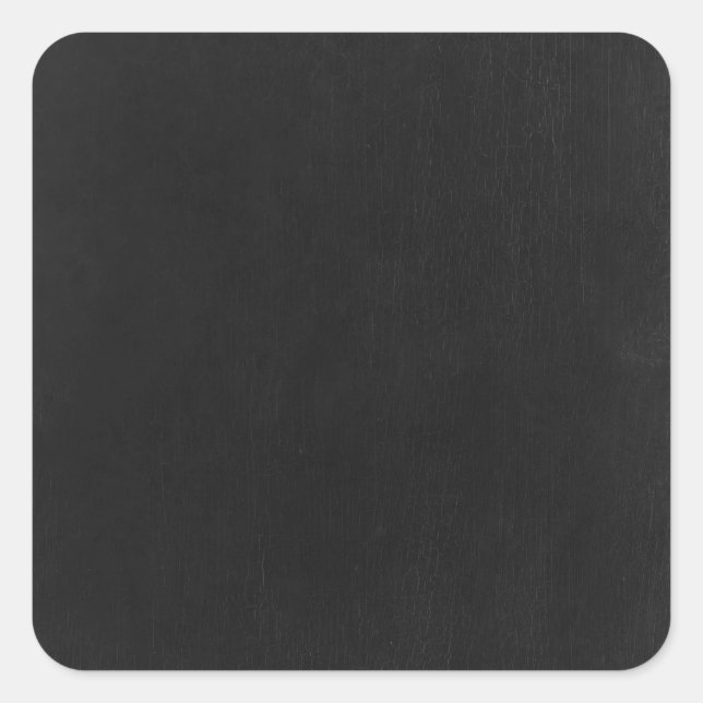 Personalized Custom Your Own Black Chalkboard Square Sticker (Front)