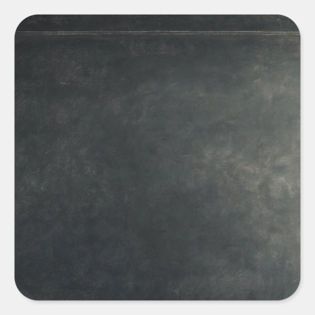 Personalized Custom Your Own Black Chalkboard Square Sticker (Front)