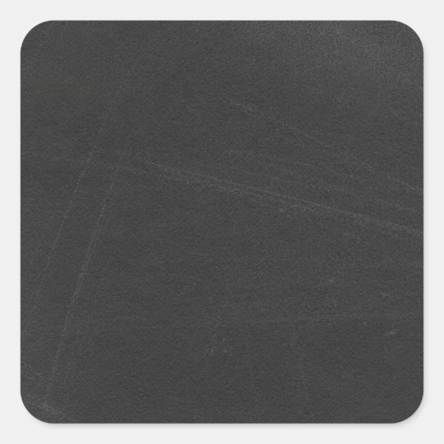 Personalized Custom Your Own Black Chalkboard Square Sticker (Front)
