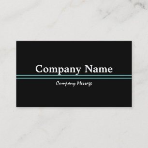 Personalized Custom Your Own Black & Green Business Card