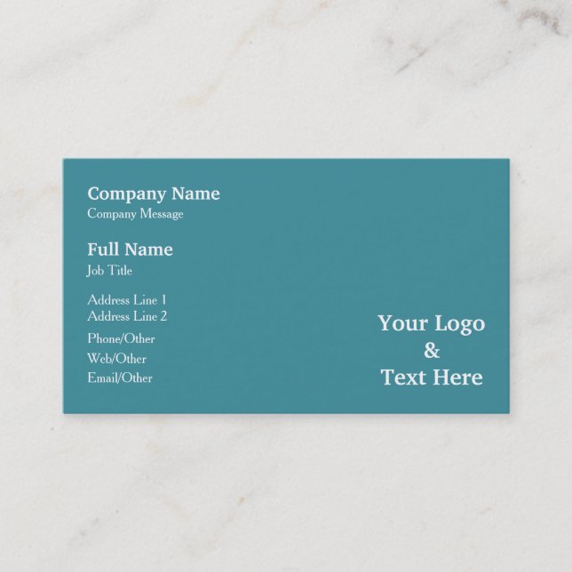 Personalized Custom Your Own Business Card (Front)