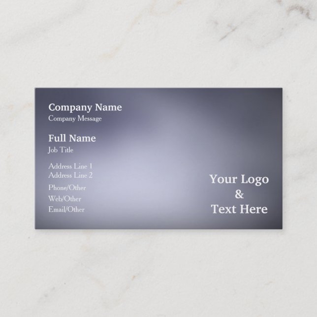 Personalized Custom Your Own Business Card (Front)