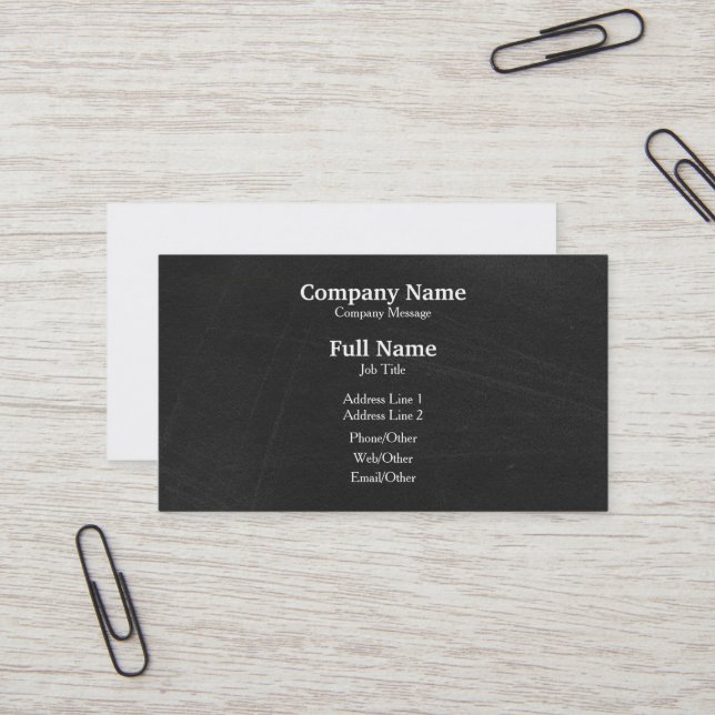 Personalized Custom Your Own Business Card (Front/Back In Situ)
