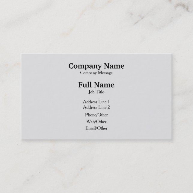 Personalized Custom Your Own Business Card (Front)
