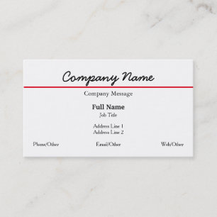 Personalized Custom Your Own Business Card