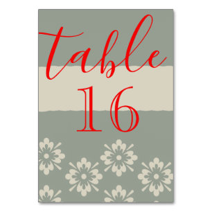 Personalized Custom Your Own Elegant Script Table Number