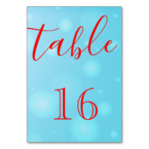 Personalized Custom Your Own Elegant Script Table Number