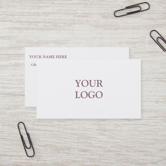 Personalized Custom Your Own Logo Business Card (Front/Back In Situ)
