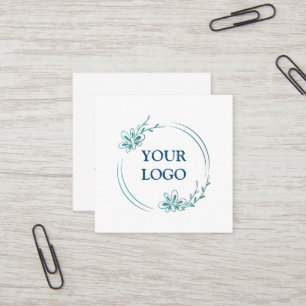 Personalized Custom Your Own Logo Square Business Card