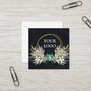 Personalized Custom Your Own Logo Square Business Card